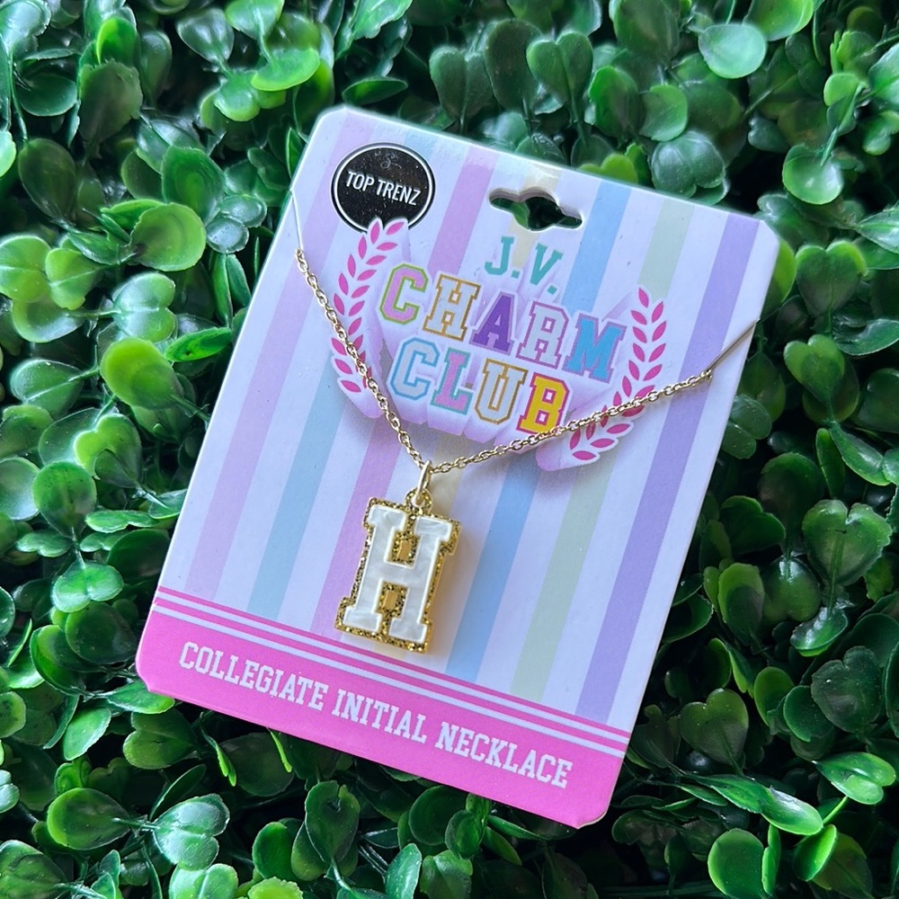 Gold Initial Necklace for Kids